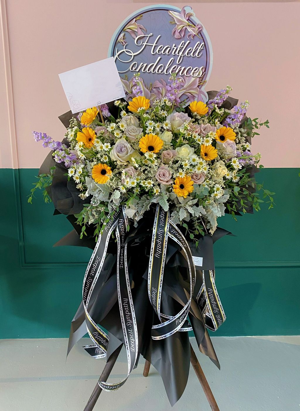 Floristr Seremban Florist Condolence Stand Heavenly Blooms