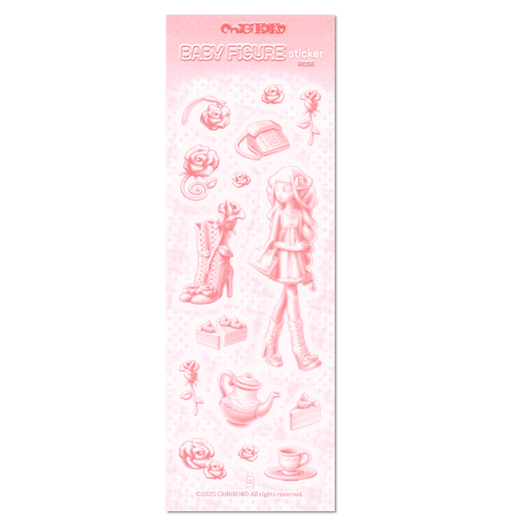Baby figure sticker - Rose_1