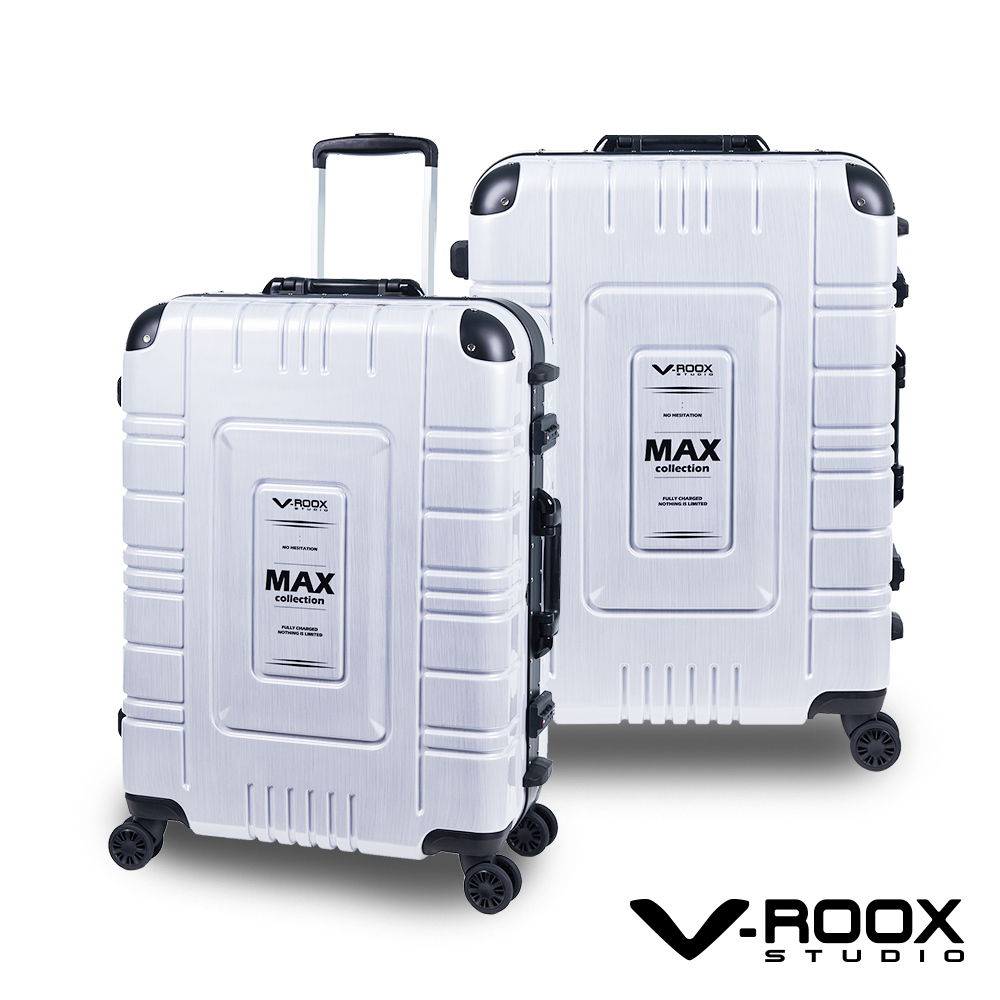 V-ROOX MAX 28吋潮流個性派鋁框硬殼行李箱二色可選MAX-59207 