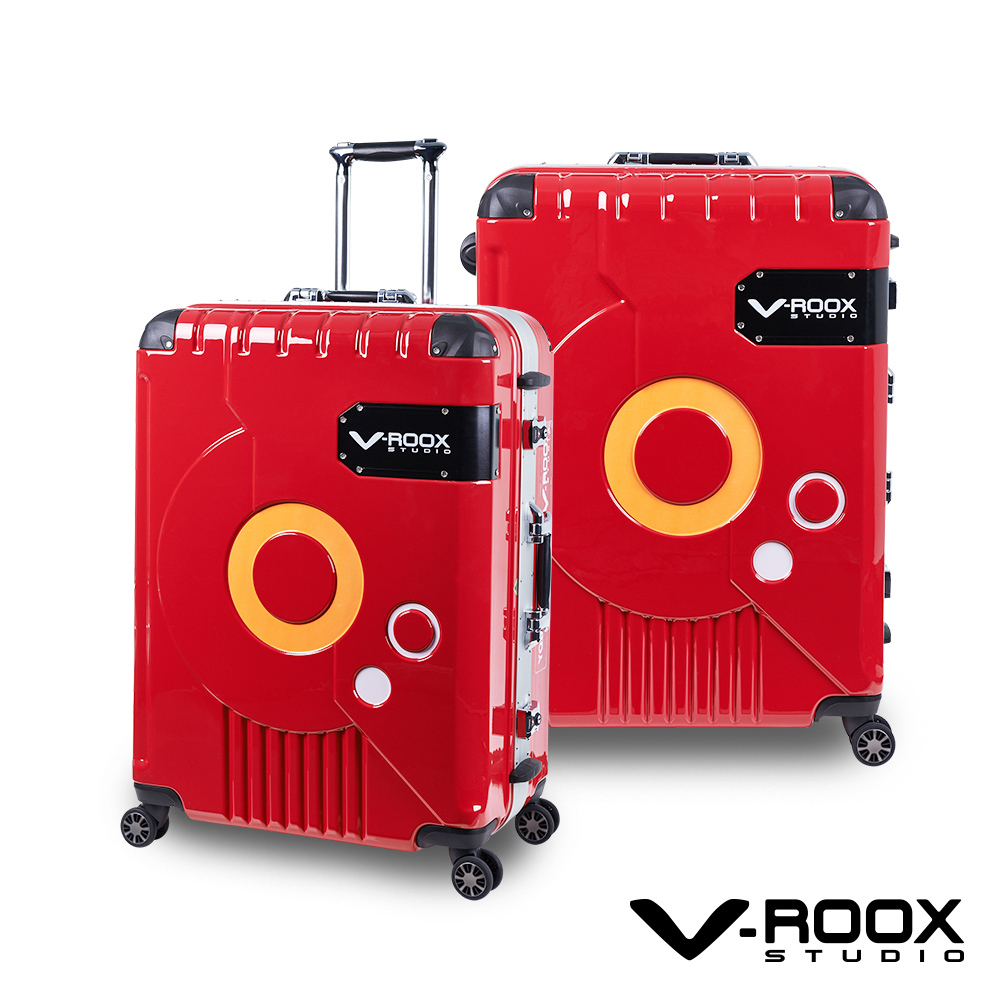 V-ROOX ZERO 25吋潮版撞色太空艙行李箱硬殼鋁框旅行箱四色可選ZERO 