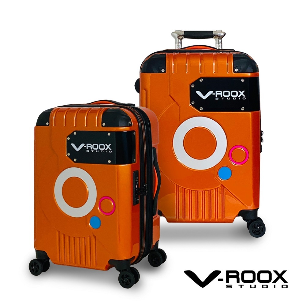 V-ROOX 19吋ZERO 潮版撞色行李箱可擴充式硬殼拉鏈登機箱四色可選ZERO 