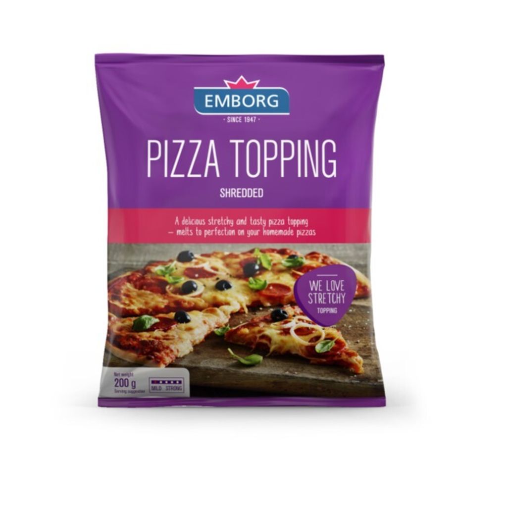 EMBORG PIZZA TOPPING SHREDDED 200G Clickmart emborg-pizza-topping-shredded-200g-clickmart