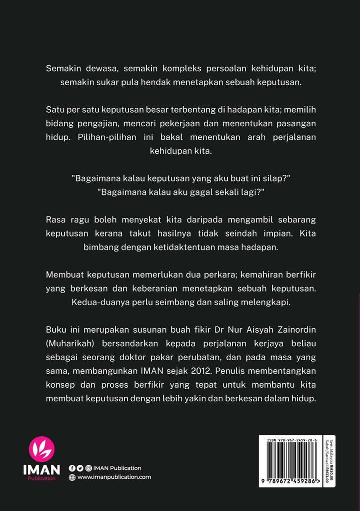 iman-publication-book-tentang-pilihan-membentuk-kerangka-fikir-dalam-menentukan-perjalanan-hidup-by-dr-nur-aisyah-zainordin-100704-35394663579801