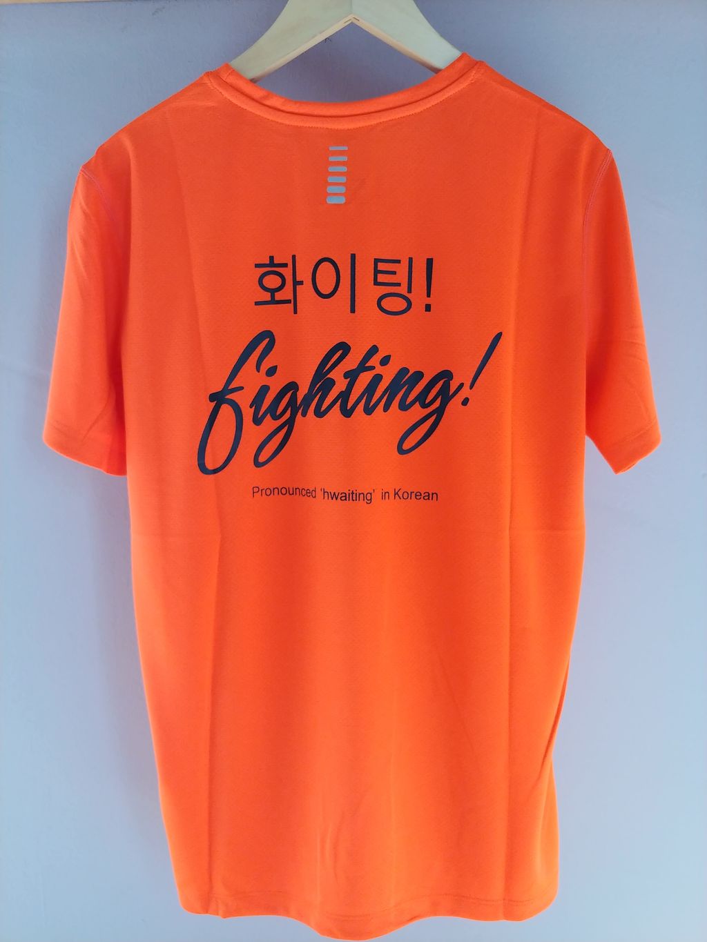 Pixel Shine orange t-shirt