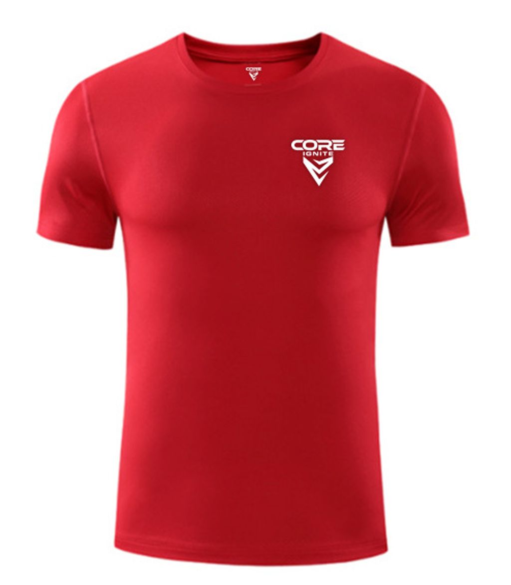 Pixel Shine red t-shirt