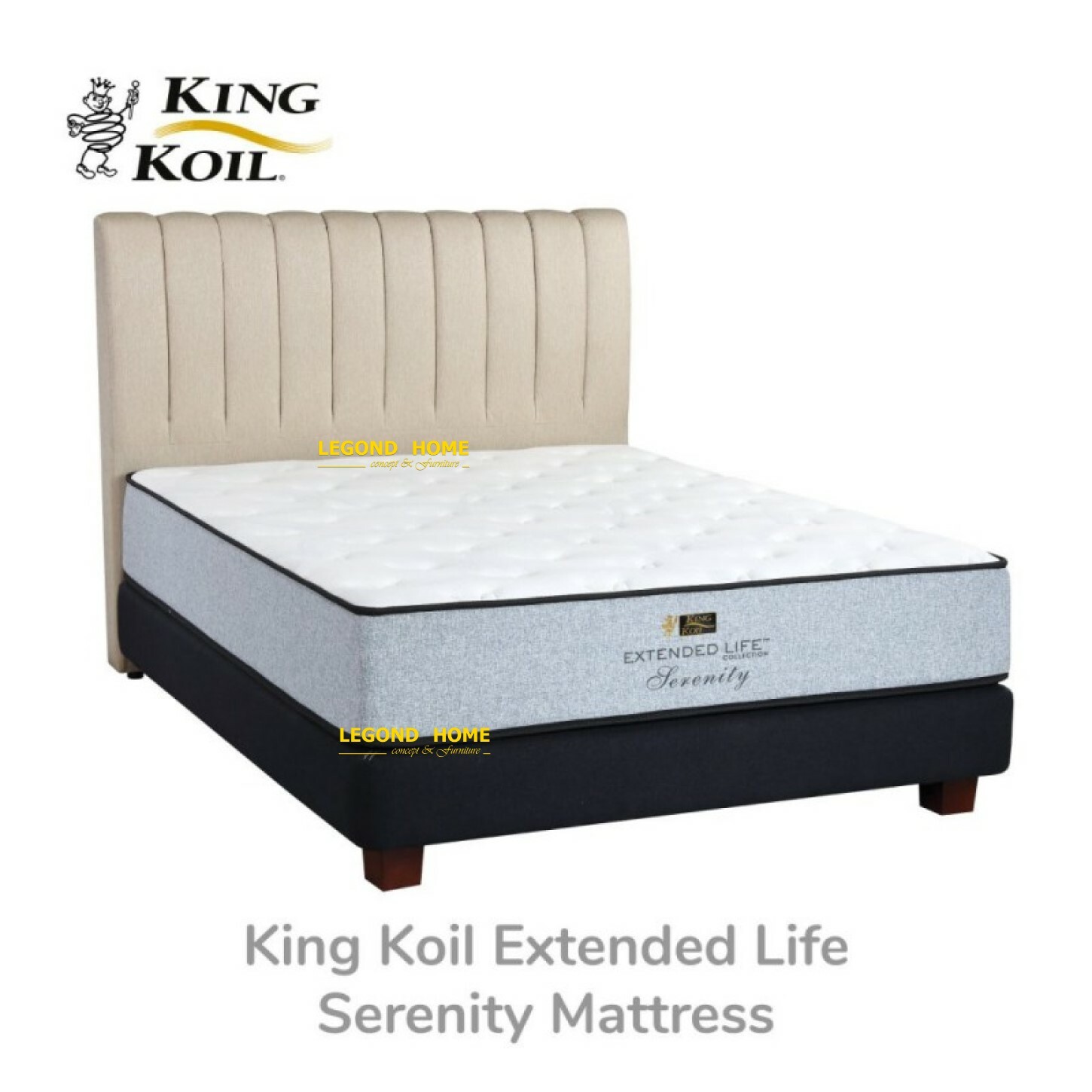 KINGKOIL / EXTENDED LIFE / SERENITY / 11" MATTRESS / TILAM / LEGOND