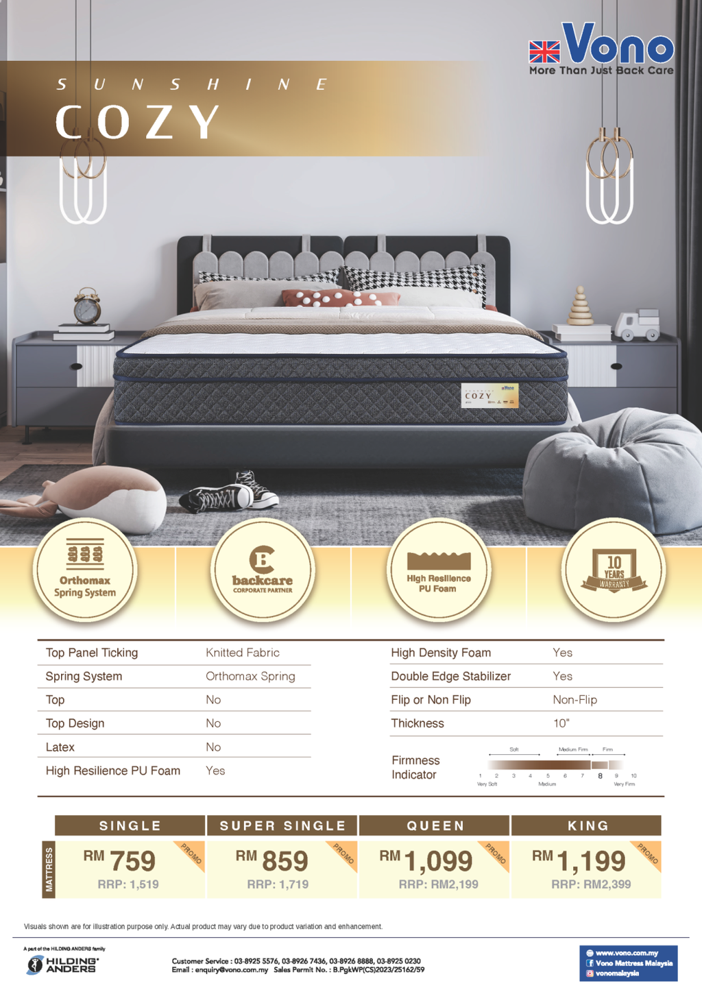 Vono Sunshine Series Sales Kit_Cozy FA