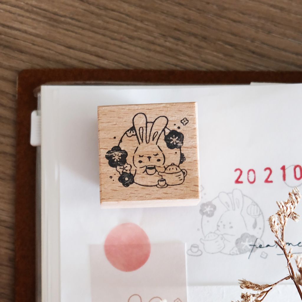 eileentai's rubber stamps - Tea Time Rabbit Full Set 03_1