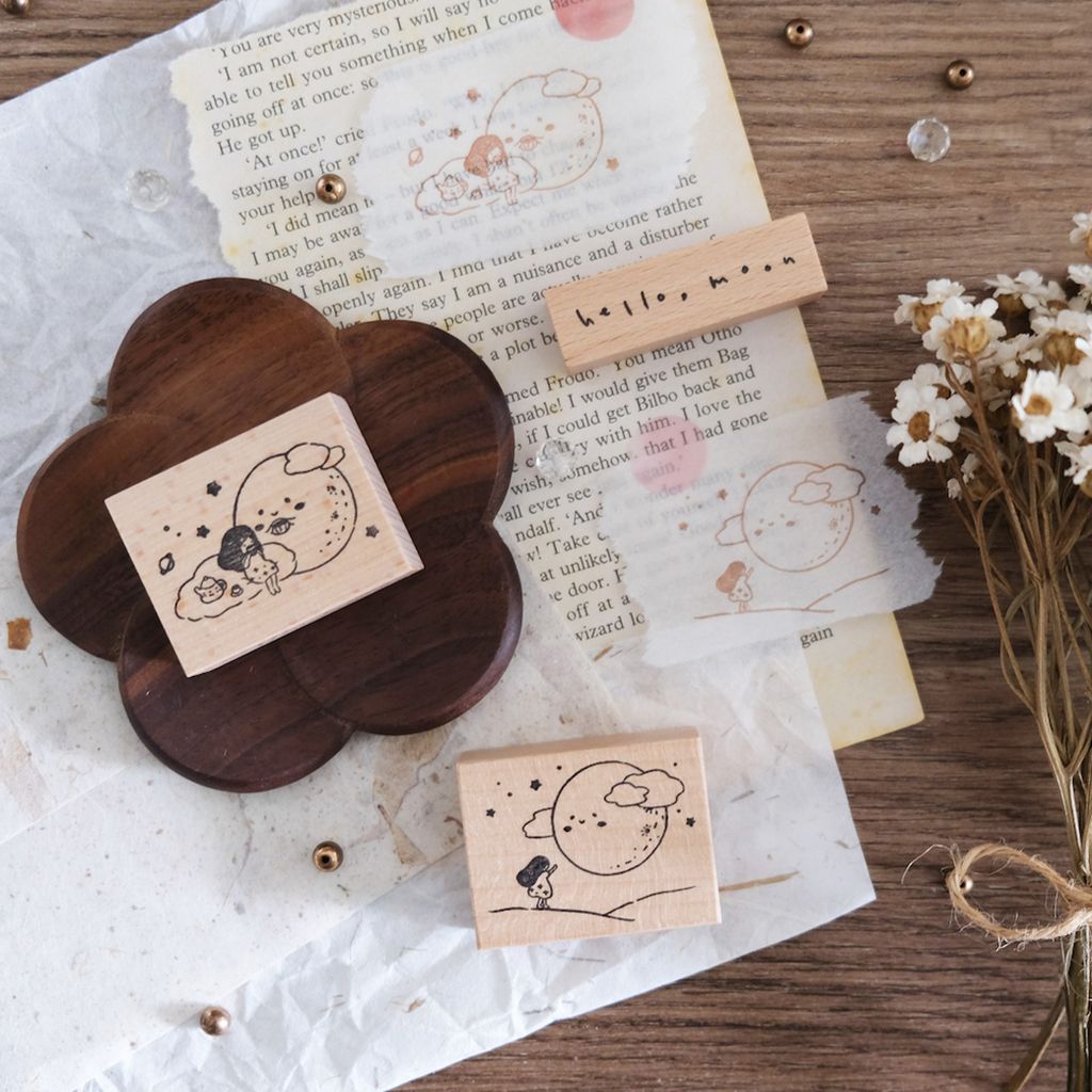 eileentai's rubber stamps - Hello Moon Fully Set 02