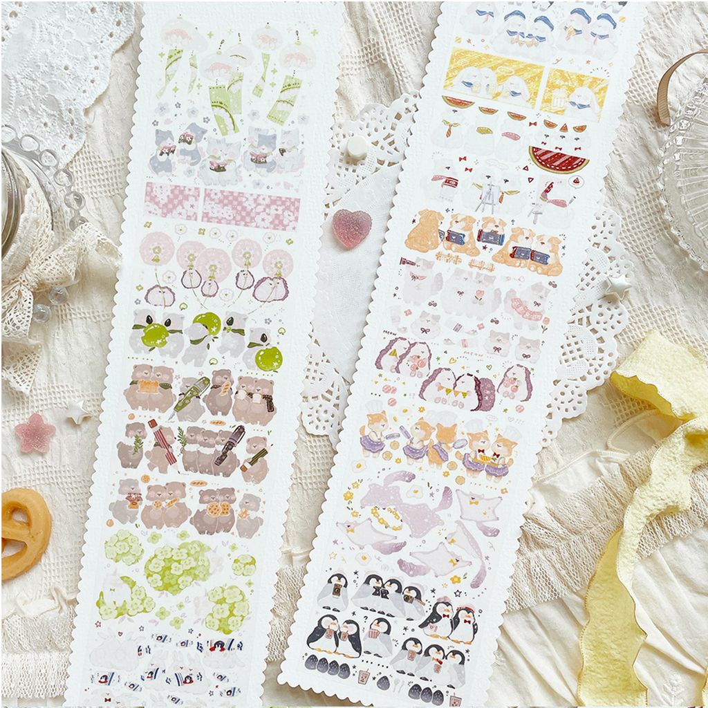 排隊隊_動物_和紙