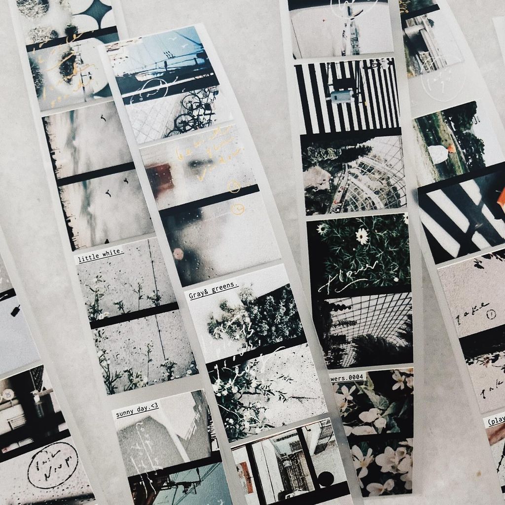 羊君 pet 霧面 膠帶 印刷 手帳 拼貼 半日 底片 照片 10