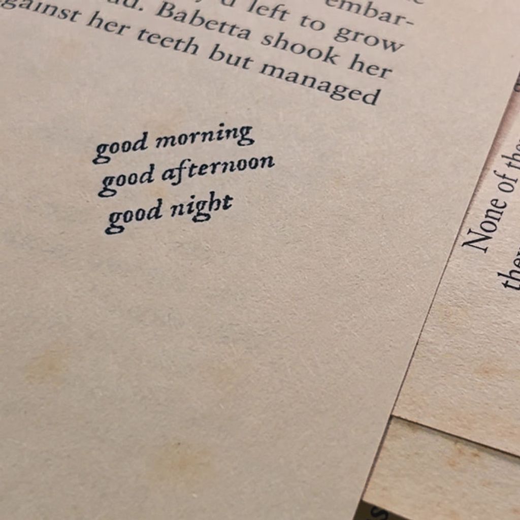 no.441 good morning good afternoon good night