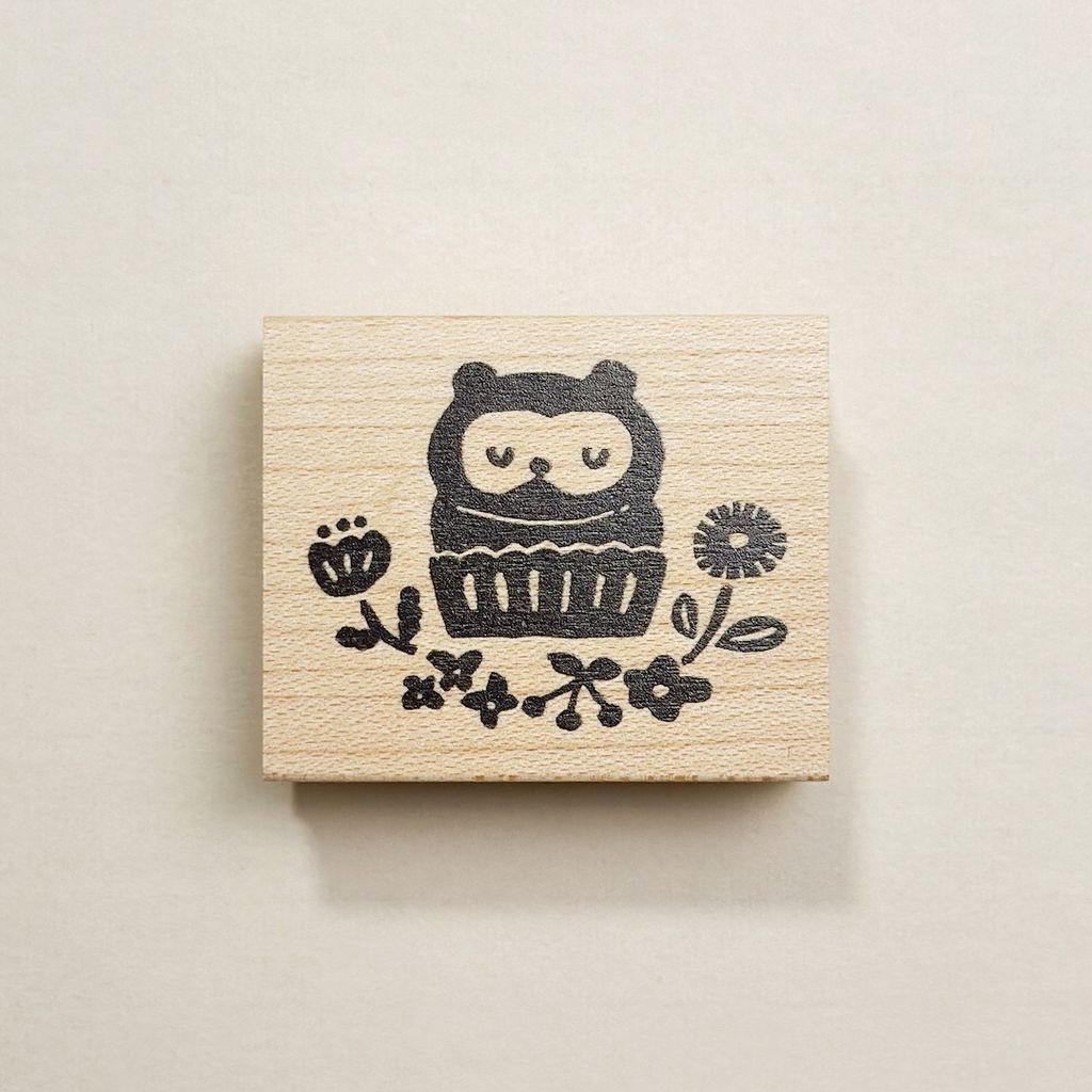 浣熊蛋糕與花_01