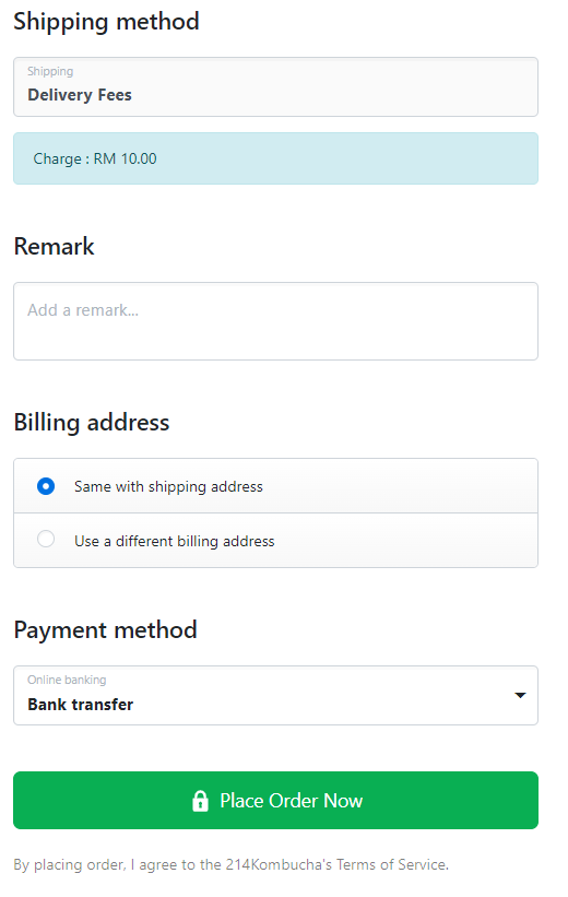 Checkout example 2