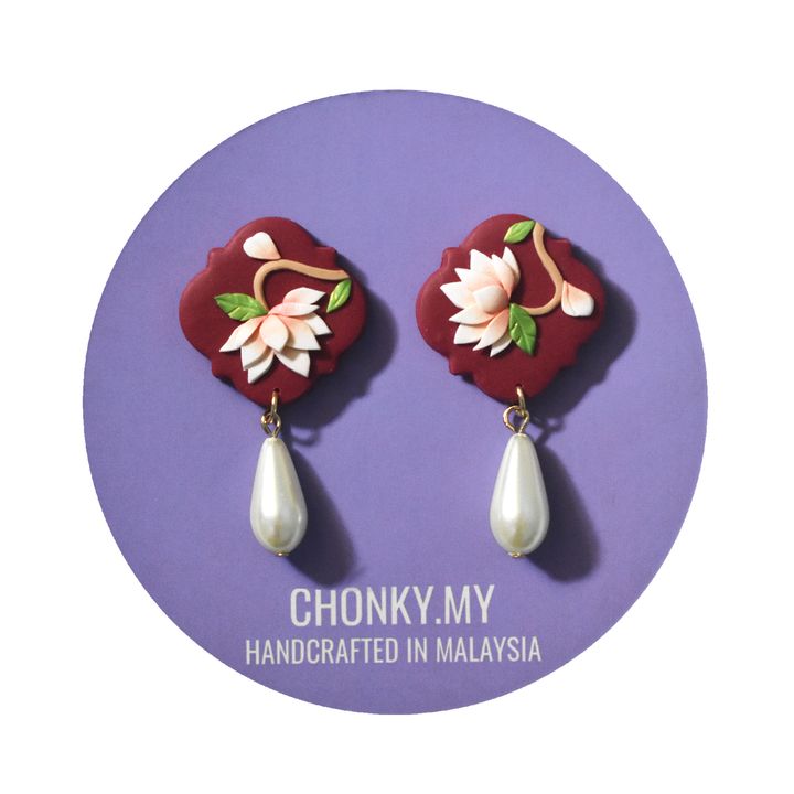 hua floral dangle
