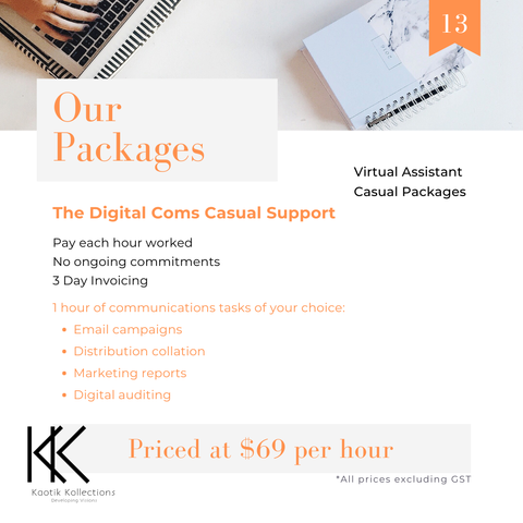 Digital Coms Casual Support