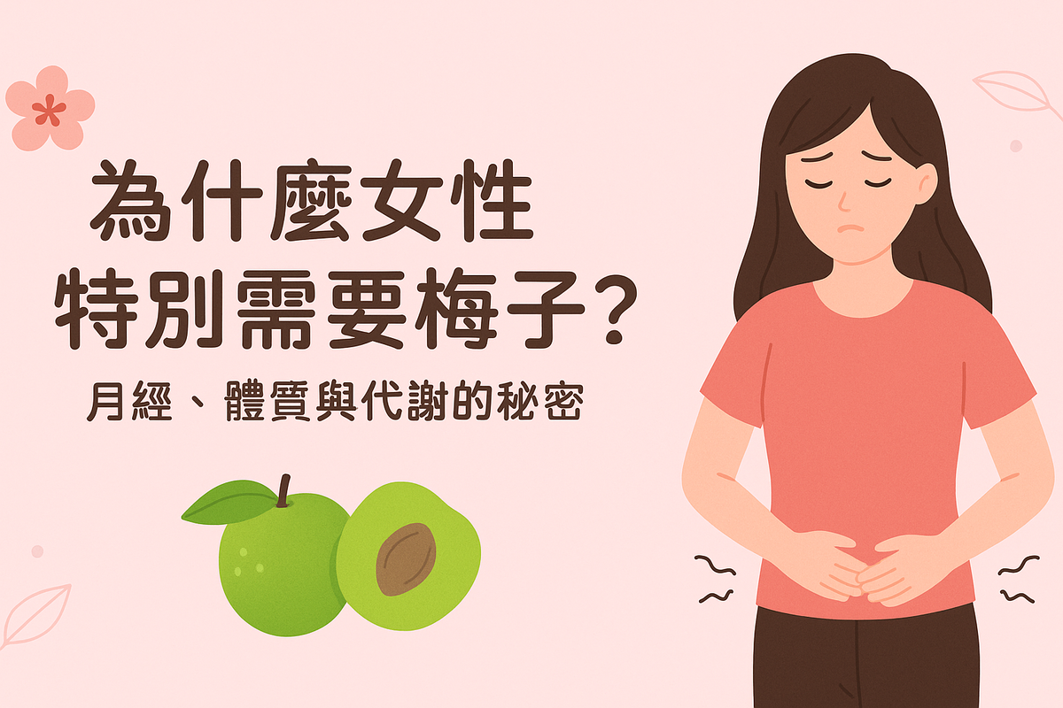 為什麼女性特別需要梅子?月經調理、體質平衡與代謝循環的秘密
