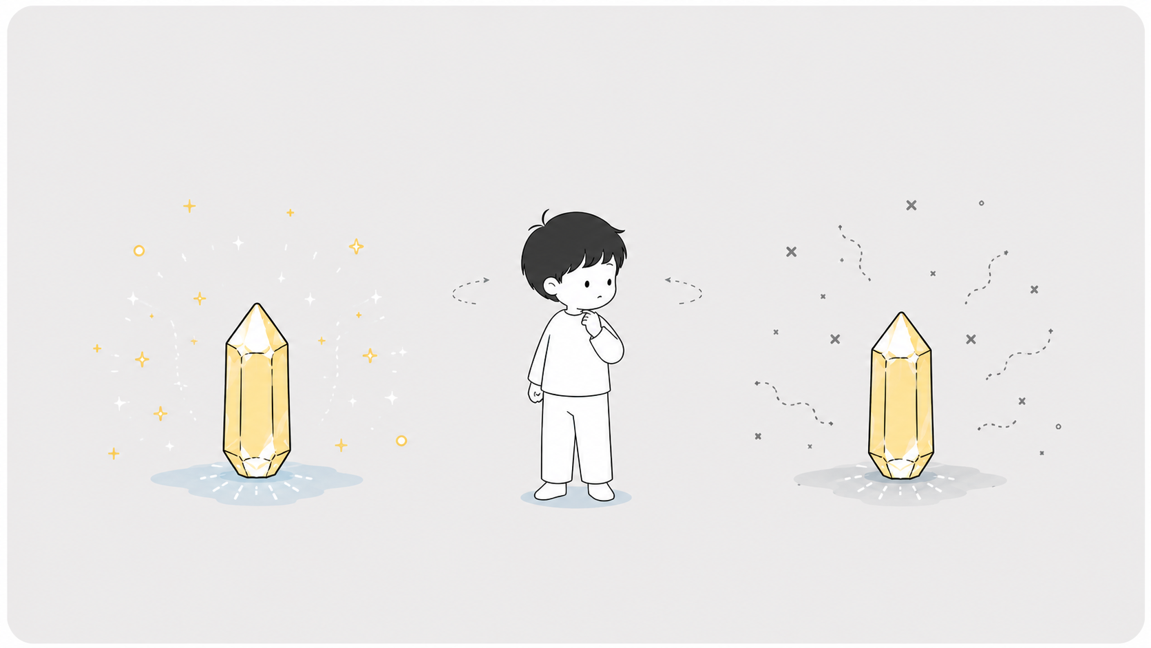 水晶狀態差異，說明真水晶也有能量狀態好壞