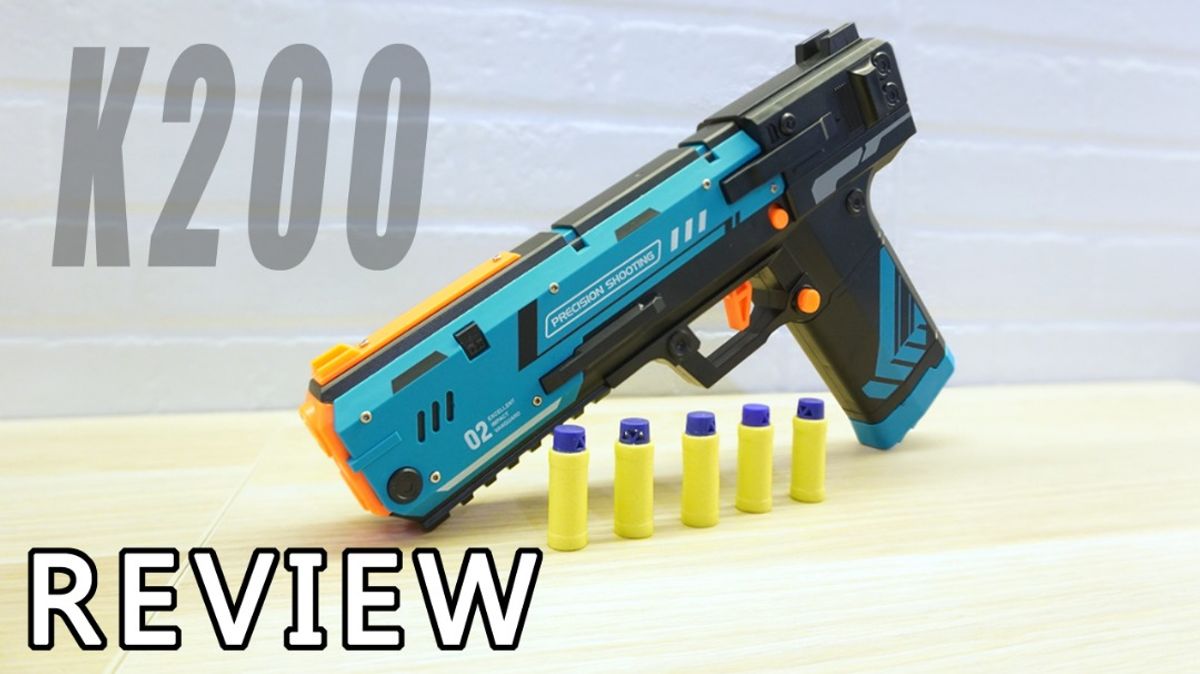 Thunder Dragon K200 Nerf Pistol With Auto Foam Dart Molder