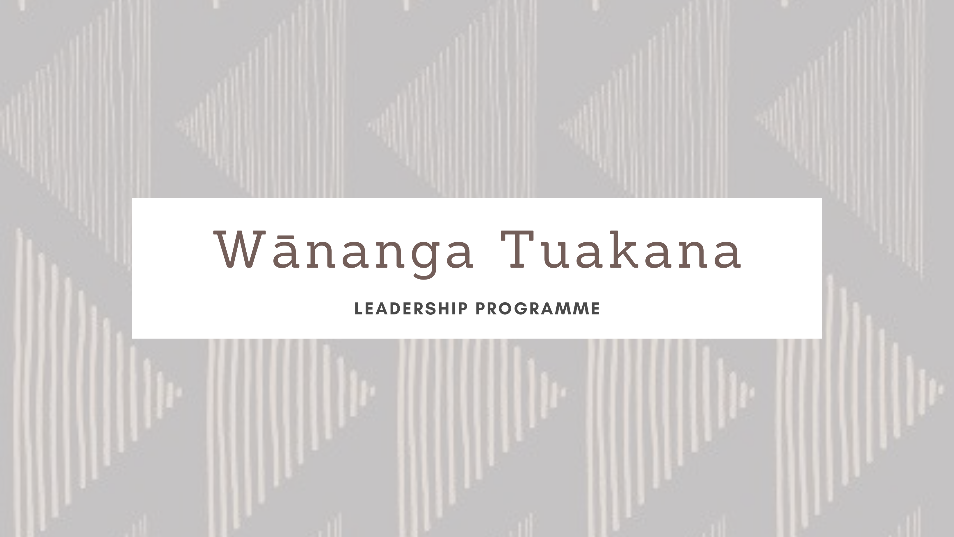 Wānanga Tuakana