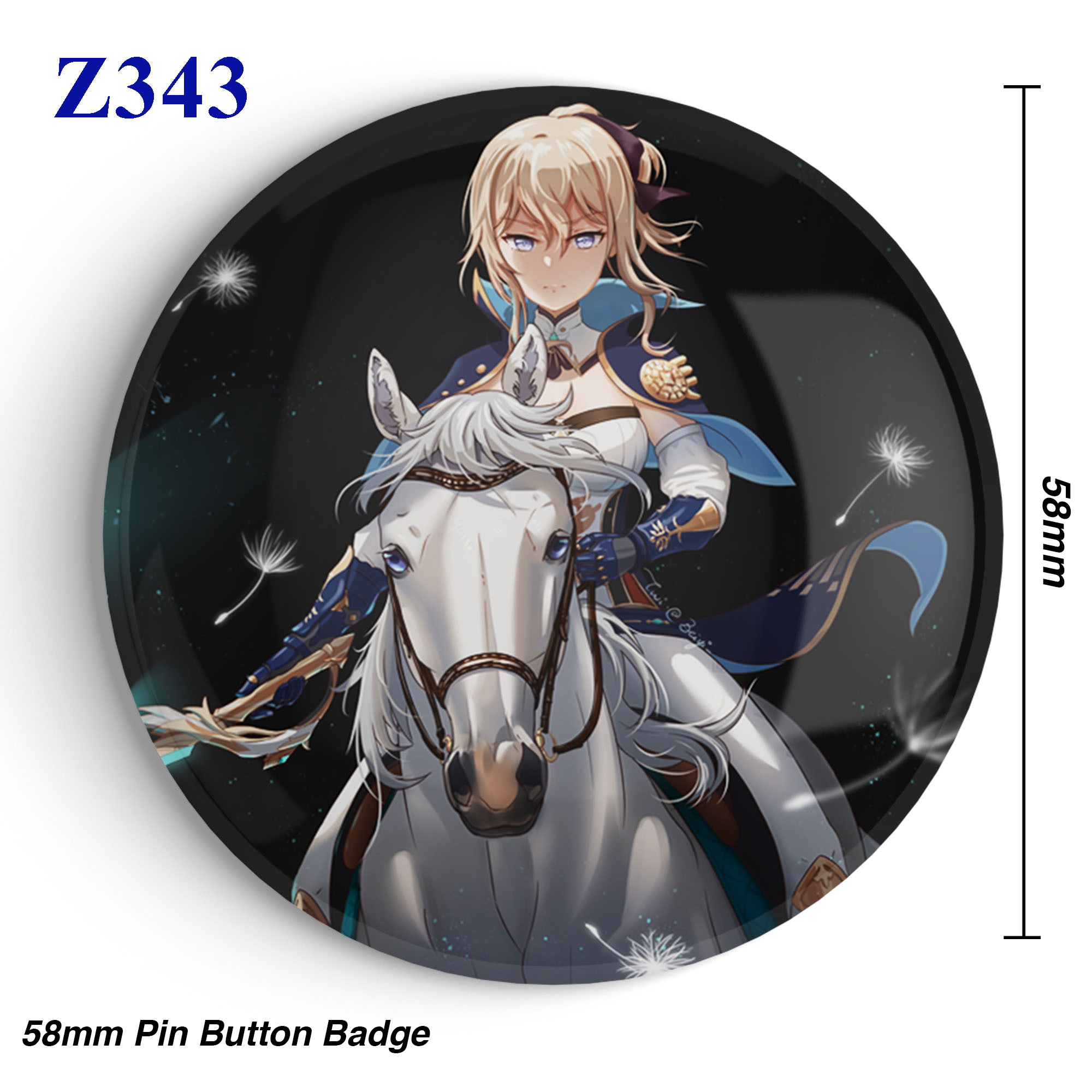 58mm Kamigami no Asobi Apollon Agana Belea Hades Anime Badges Round Buttons