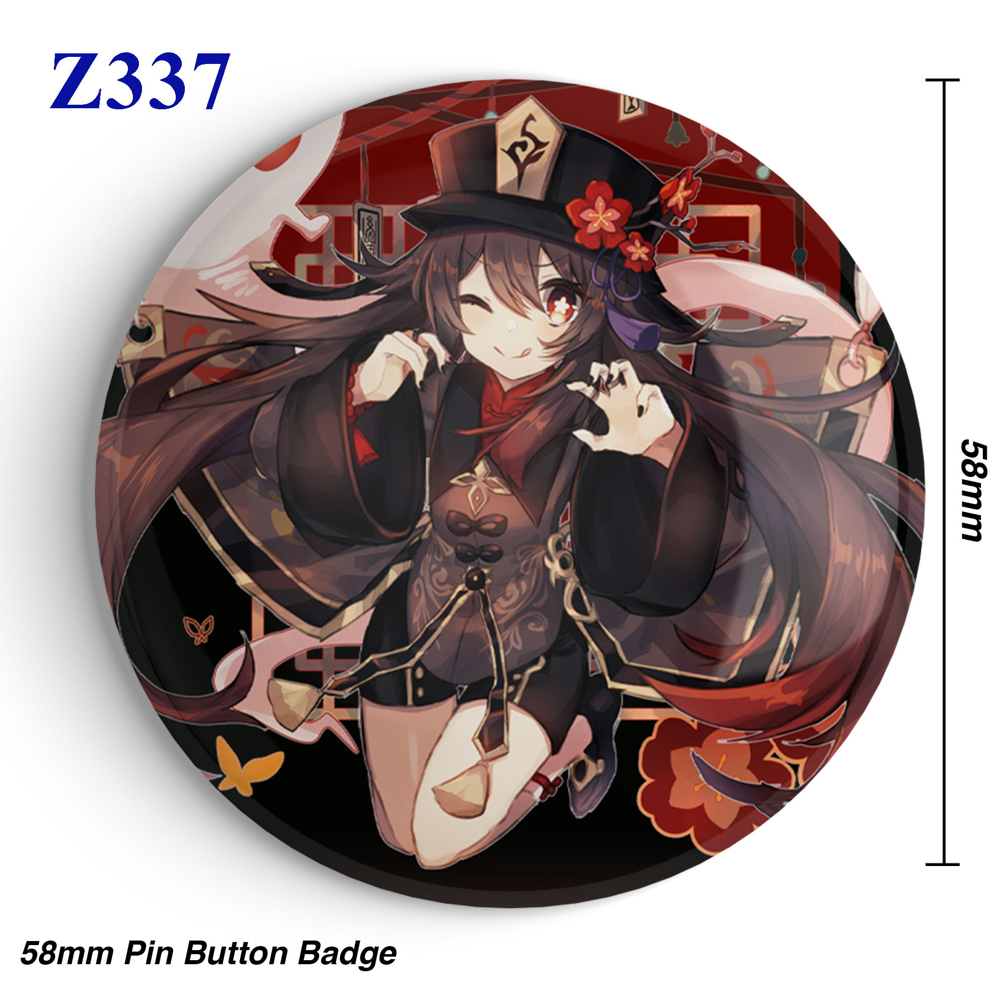 58mm Kamigami no Asobi Apollon Agana Belea Hades Anime Badges Round Buttons