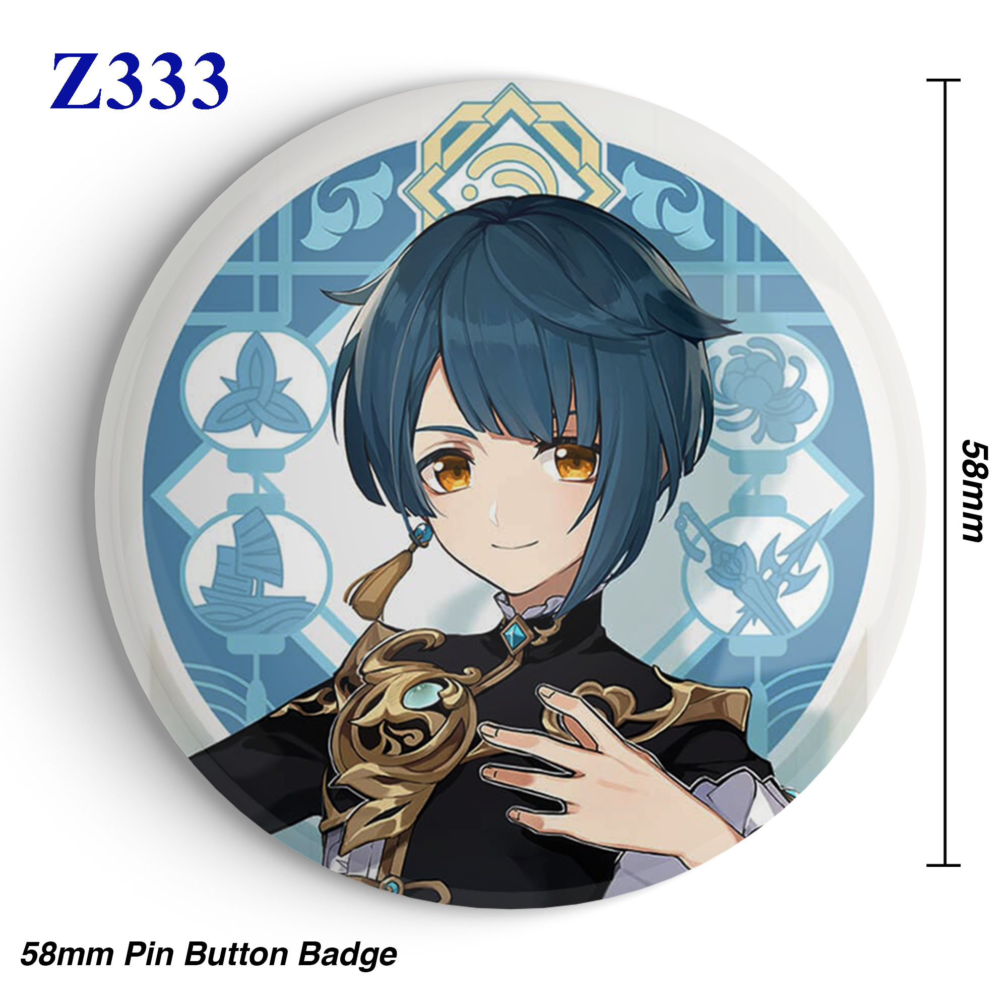 58mm Kamigami no Asobi Apollon Agana Belea Hades Anime Badges Round Buttons