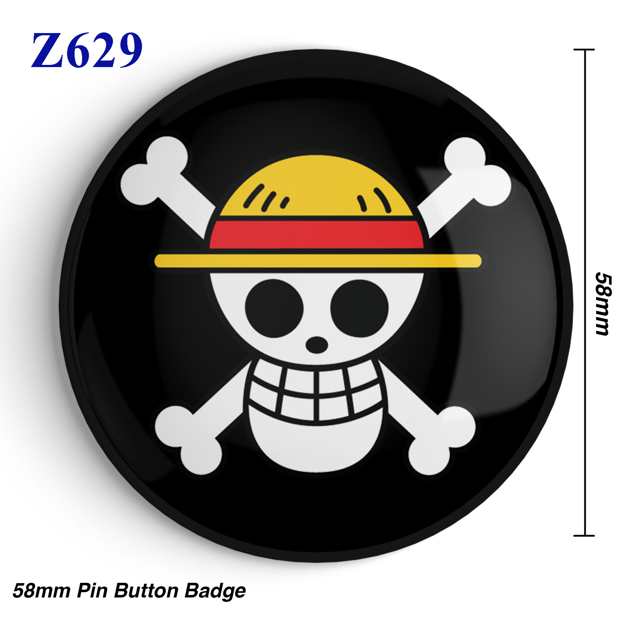 ONE PIECE - Luffy - Strawhat Pirates - Metal Wall Art 60cm