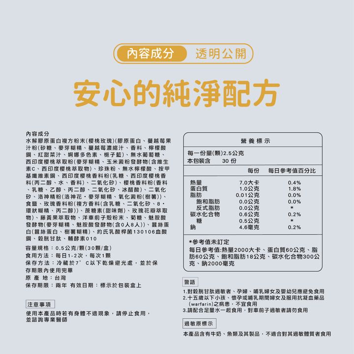 益纖睡美人-成分