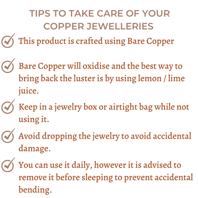 Care of Copper Jewelry