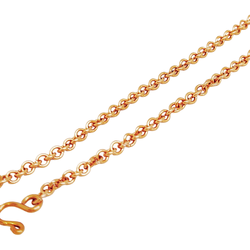 Vintage Style Copper Rolo Chain Anklet & Bracelet Duo
