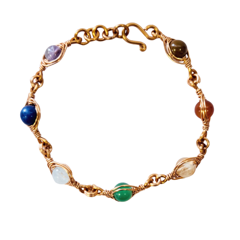 Eye Chakra Healing Copper Bracelet