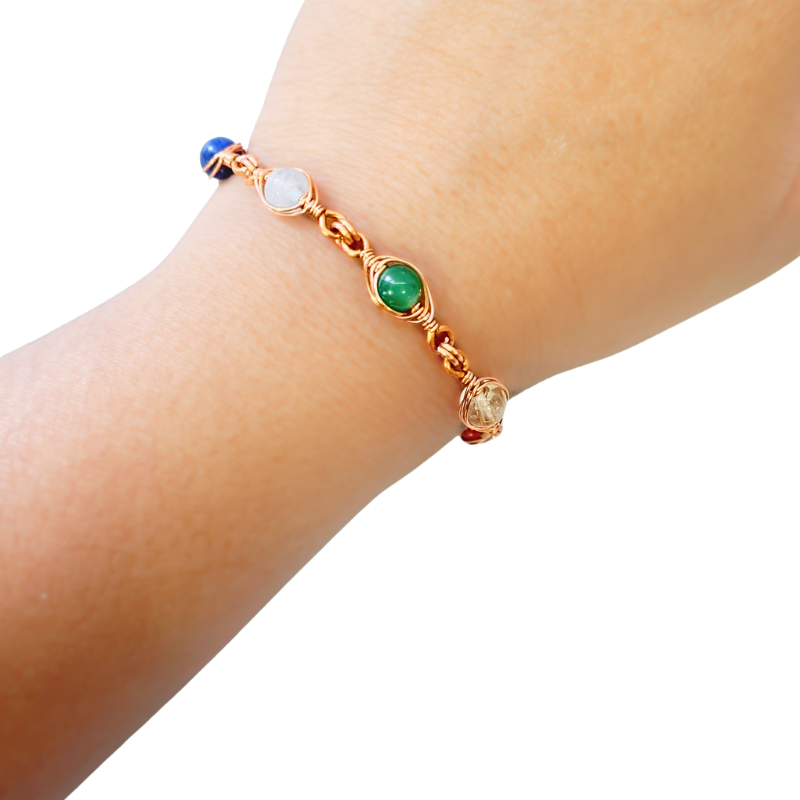 Eye Chakra Healing Copper Bracelet