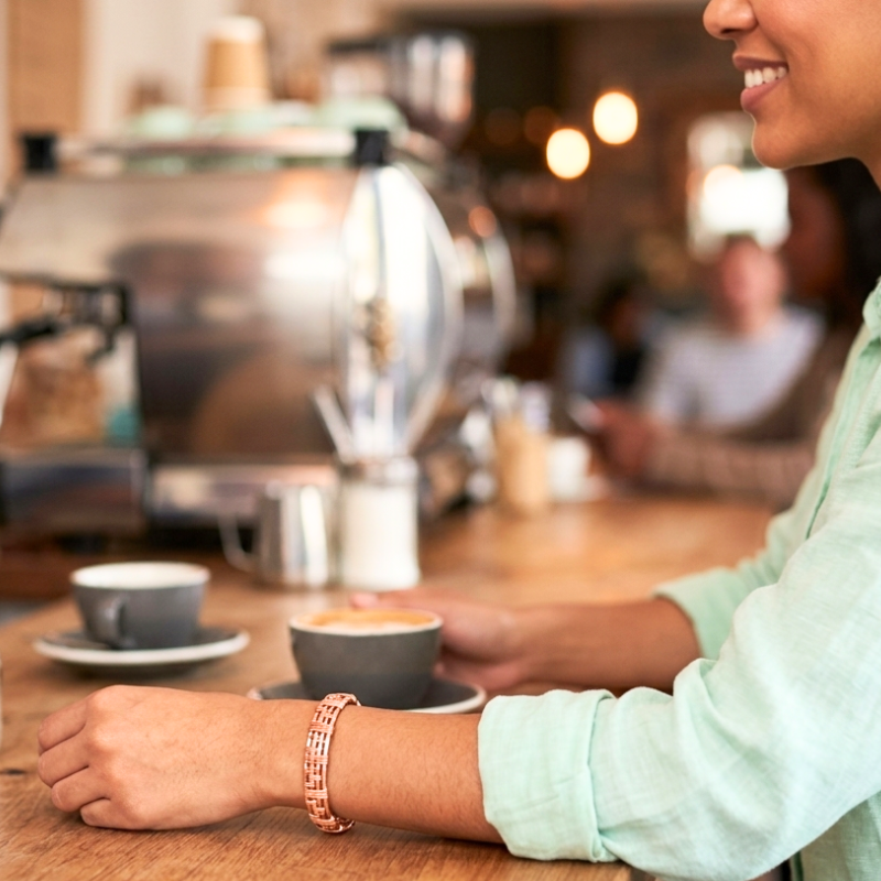Artisan Boho Wire Wrapped Copper Bangle - Unisex