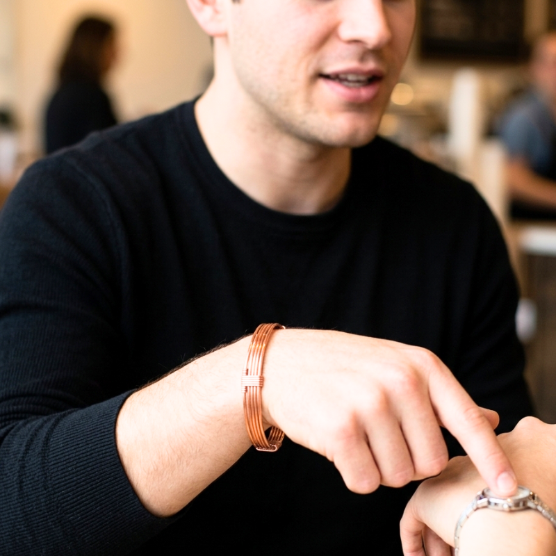 Classic Copper Bangle for Men