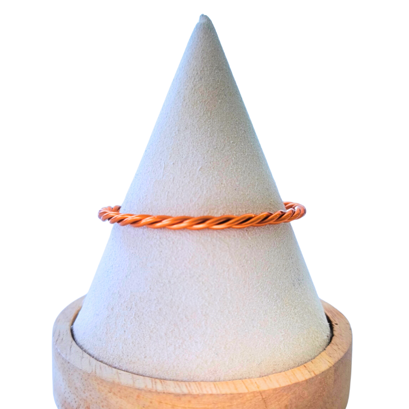 Unisex Twisted Rope Copper Bangle