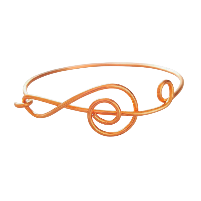 Musical Copper Bangle - Minimalist