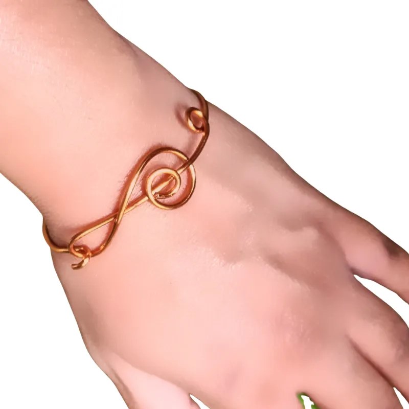Musical Copper Bangle - Minimalist