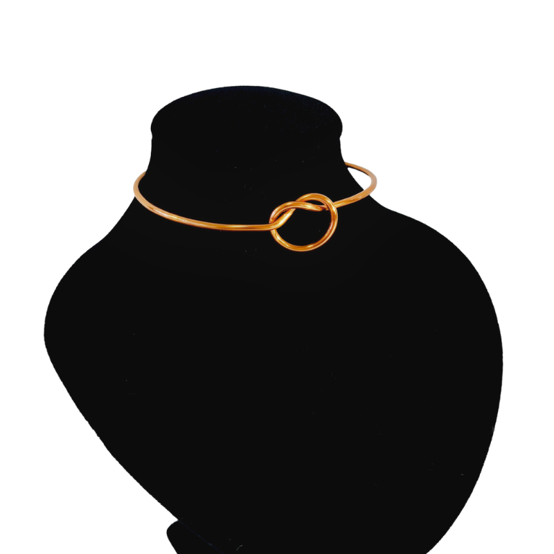 Love Knot Copper Bangle - Minimalist