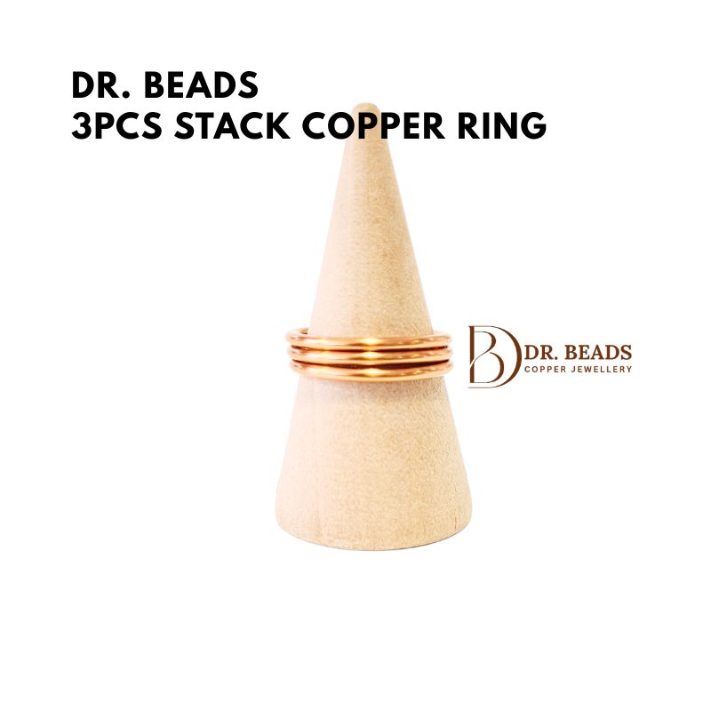 3pcs Stack Copper Ring