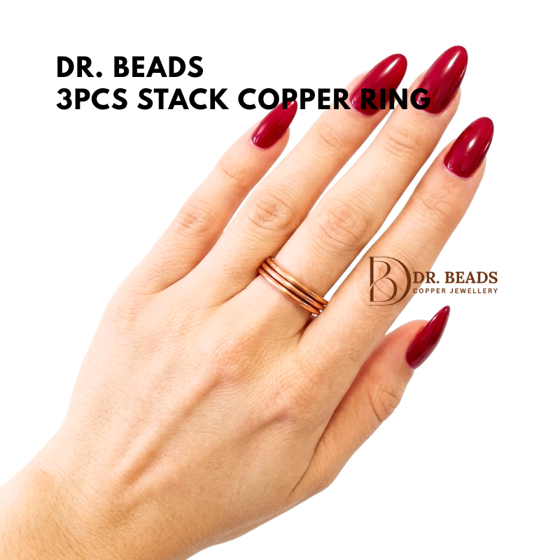 3pcs Stack Copper Ring