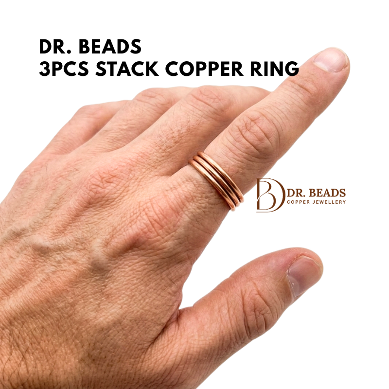 3pcs Stack Copper Ring