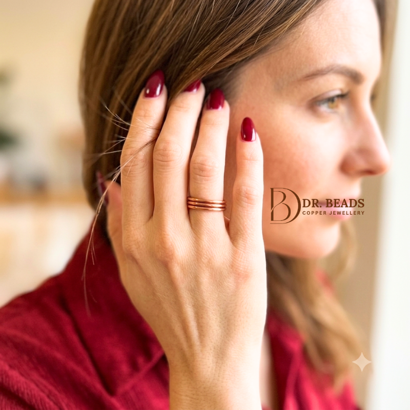3pcs Stack Copper Ring