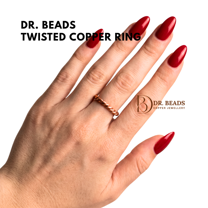 Twisted Copper Ring