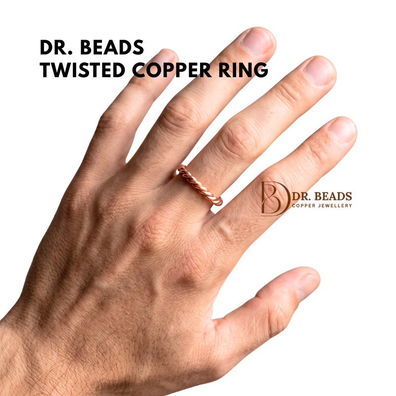 Twisted Copper Ring