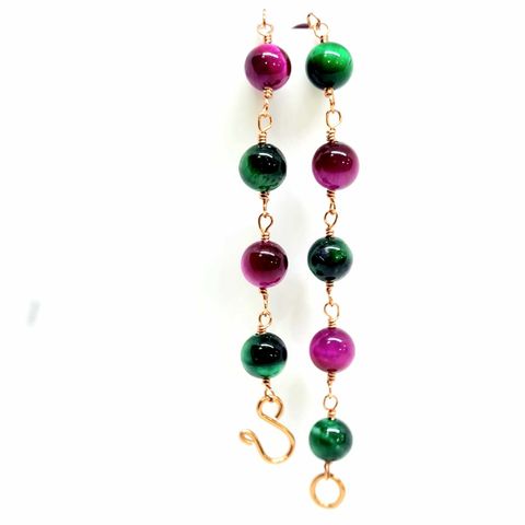 Pink and Green Tiger Eye Anklet.jpeg