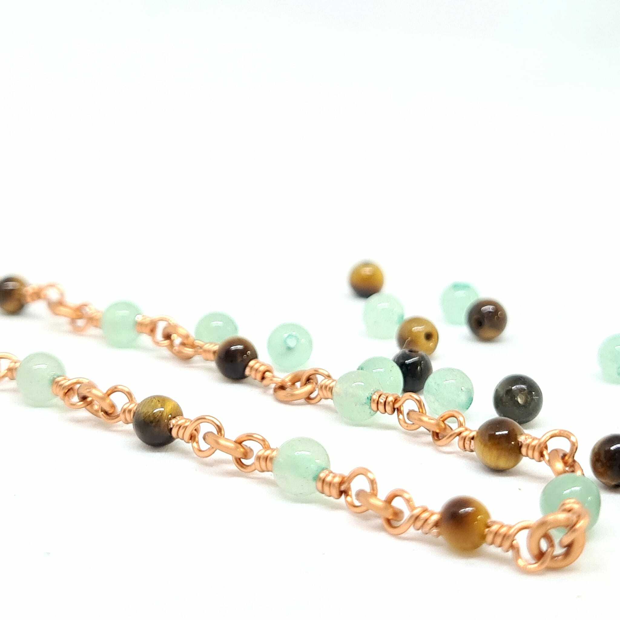 Aventurine and Tiger Eye Necklace