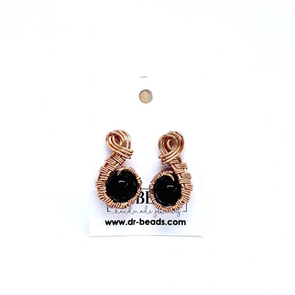 Black Tourmaline Earrings