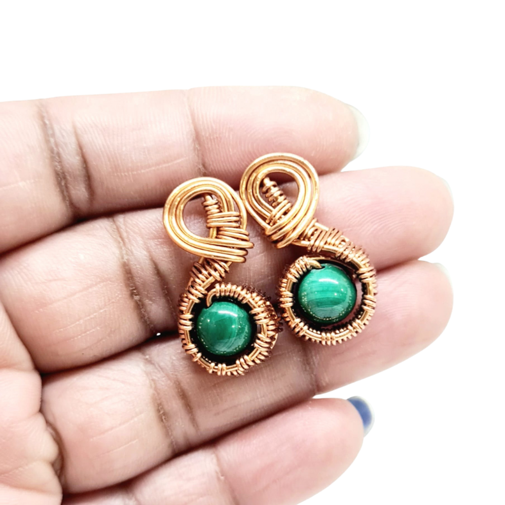 Malachite Earrings