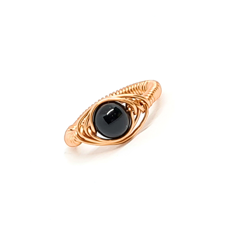 Black Obsidian Ring